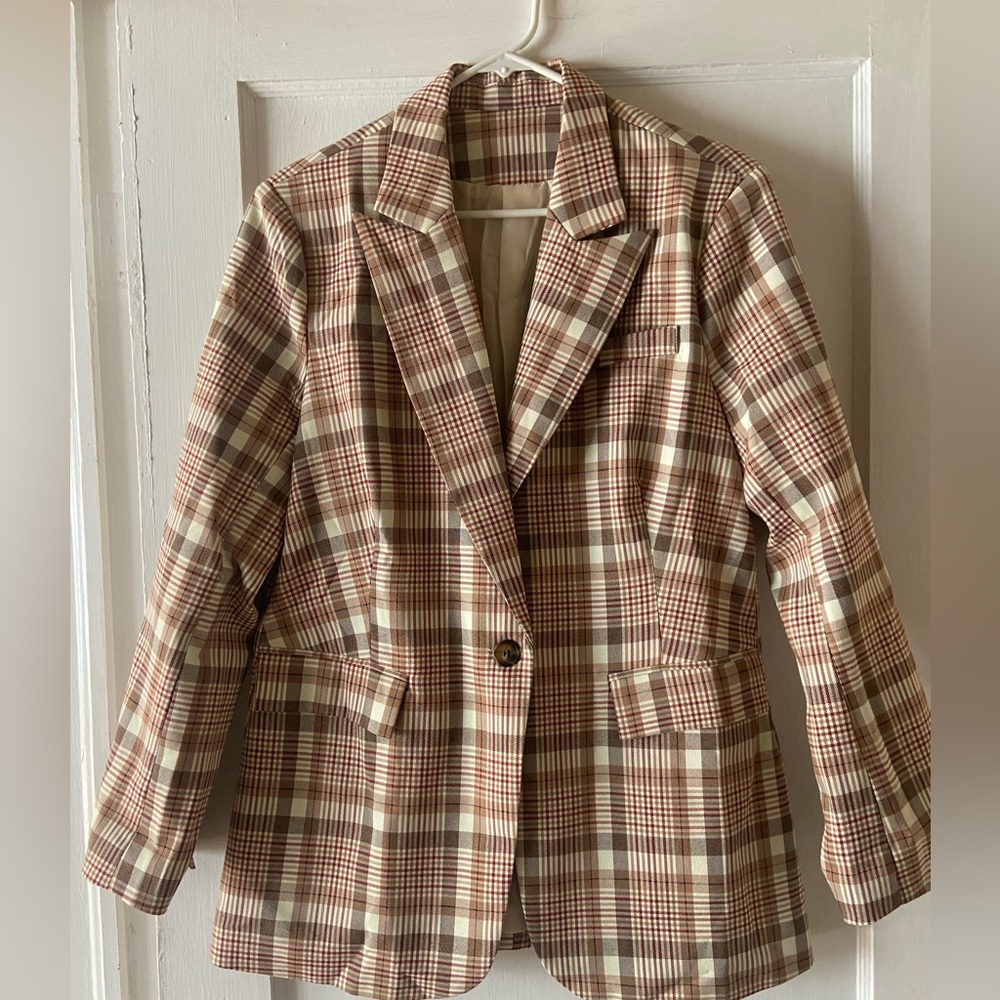 Plaid Blazer